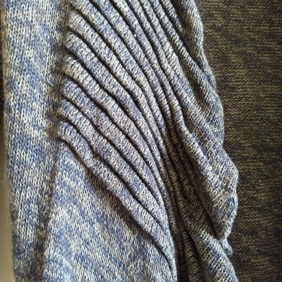 vintage Y2K 00s Line knit open waterfall cardigan - Picture 7 of 12